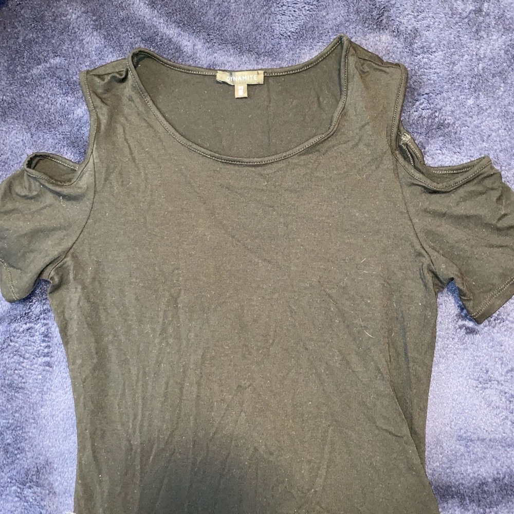 Cold Shoulder Solid Top